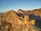 Sudak Castle in Crimea. Genoese. Aerial view