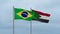 Sudan and Brazil flag