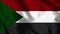 Sudan Flag - Realistic 4K - 30 fps flag of the Sudan waving in the wind.