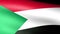 The Sudan Flag Waving