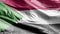 Sudan textile flag slow waving on the wind loop