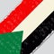 Sudanese grunge flag. Vector illustration.