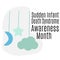 Sudden Infant Death Syndrome Awareness Month, idea for a poster, banner or flyer on a medical theme
