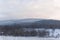 Sudeten foothills in winter.