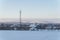 Sudeten foothills in winter.