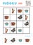Sudoku for children, education game. Set of musical instruments