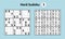 Sudoku game with answers. Hard complexity. Simple