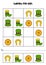 Sudoku game with cartoon Saint Patrick day symbols.