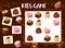 Sudoku game chocolate truffle, roasted nuts candy