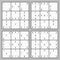 Sudoku game vector set