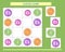 Sudoku for kids. Kids activity sheet. Training logic, educational game. Sudoku game with cute buttons.