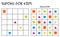 Sudoku for kids with solution, geometrical shapes, version 2