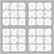 Sudoku vector puzzles