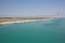 The Suez Canal Bridge on the west bank