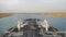 Suez, Egypt - Oil tanker passing through the Suez Canal.