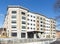 Suffern, NY / United States - Feb. 17, 2020: A landscape image of the new luxury apartment building: The Sheldon at Suffern