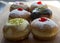 Sufganiya - raditional Israeli Hanukkah food.