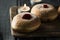 Sufganiyot, Jewish donuts eaten on Hanukkah