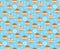 Sufganiyot seamless pattern. Jewish donut seamless texture, traditional dessert on the holiday of Hanukkah background