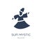 Sufi Mystic icon. Trendy flat vector Sufi Mystic icon on white b