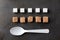 Sugar Cubes Spoon Baking Sheet