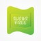 Sugar free icon. Green gradient vector sign isolated. Illustration symbol for food, product sticker, package, label