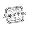 Sugar free rubber stamp