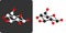 Sugar (glucose, beta-D-glucose) molecule, flat icon style. Carbon (white/grey) and oxygen (red) atoms shown as circles, hydrogen