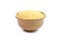 Sugar, granulated sugar in ceramic cup brown on white background, granulated sugar for ingredient sweet food