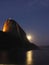 Sugar-loaf at night - vertical image