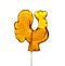 Sugar Lollipop in the Shape of Rooster