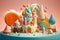 Sugar Rush: A Whimsical Candy Kingdom of Bright Colors and Playful Creatures