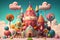 Sugar Rush: A Whimsical Candy Kingdom of Bright Colors and Playful Creatures