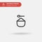 Sugar Simple vector icon. Illustration symbol design template for web mobile UI element. Perfect color modern pictogram on