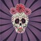 Sugar skull calavera Catrina vector illustration for Day of the Dead