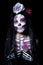 Sugar skull or Catrina makeup - portrait photo