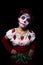 Sugar skull or Catrina makeup - portrait photo