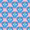 Sugar skull. Seamless pattern with Day of the Dead