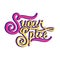 Sugar and Spice. lettering inscription handwritten quote, calligraphy writing