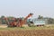 Sugarcane harvester and ten-wheel tractor