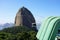 Sugarloaf Mountain with moving cable cars, Rio de Janeiro, UNESCO World Heritage, Brazil