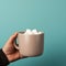 Sugary Coffee In Mug With Marshmallows: Ambient Occlusion Style