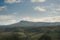 Suggestive countryside landscape with dramatic light in the valley of Tuscany