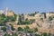 Suggestive glimpse of the city of Jerusalem