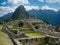 A suggestive overview of the ancient Inca city of Machu Picchu against the backdrop of the Peruvian Andes