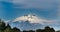 Suggestive overview of Mount Etna, the highest and most active volcano in Europe, protected natural reserve of the Etna park in