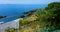 Suggestive seaside promenade of the Ligurian village of nervi Genoa Italy