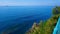 Suggestive seaside promenade of the Ligurian village of nervi Genoa Italy