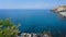 Suggestive seaside promenade of the Ligurian village of nervi Genoa Italy