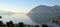 An suggestive view of Lake Iseo at sunset